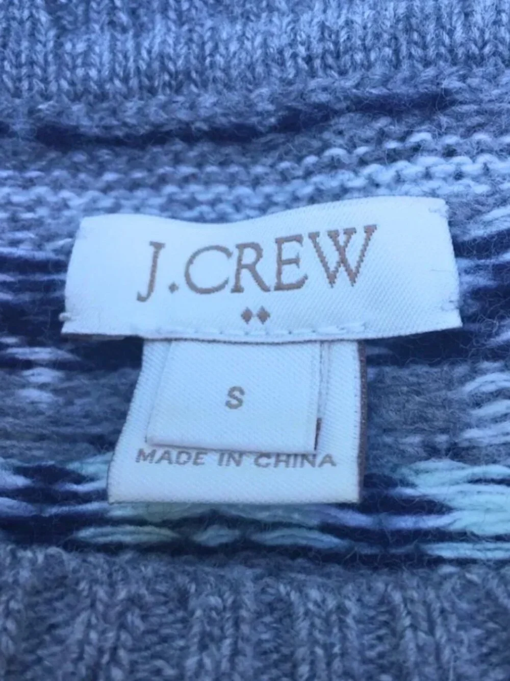 J. Crew Fair Isle Wool Blend Sweater - S